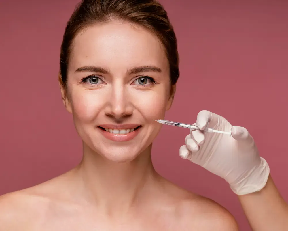 Patient discussing facial concerns with Dr. Hans at PRP London Clinic