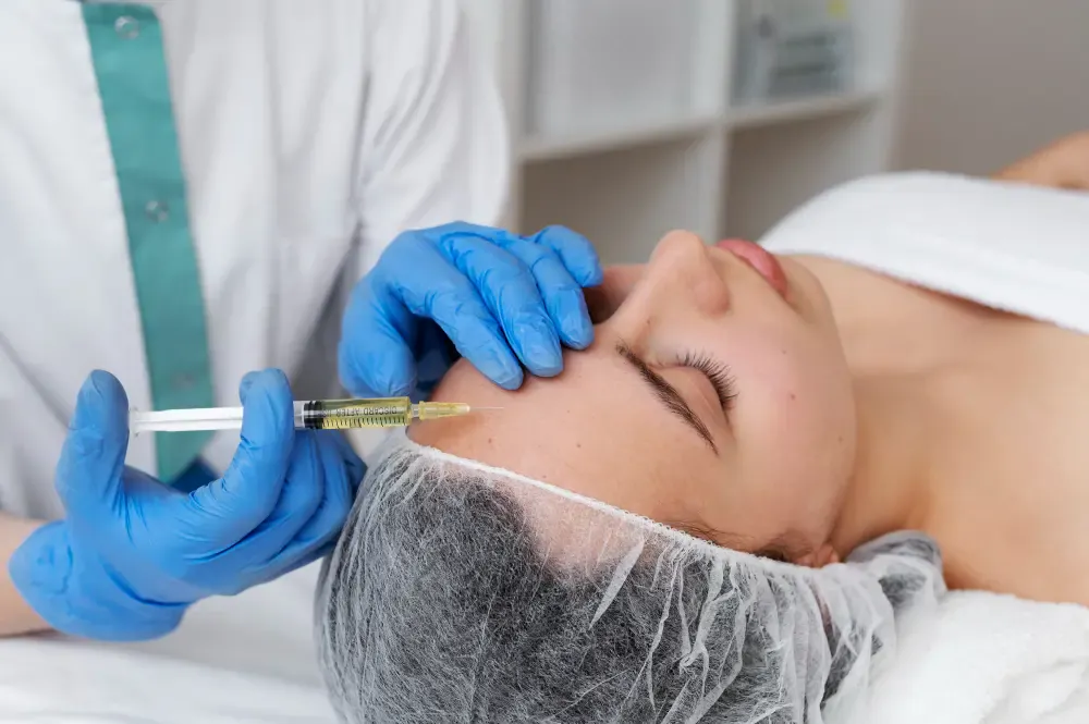 Conceptual image illustrating mesotherapy micro-injections for rejuvenation in London